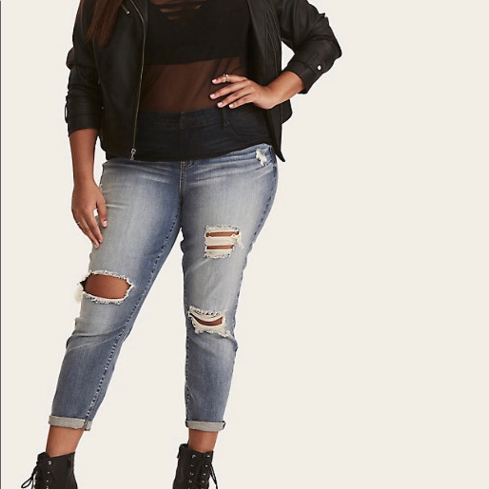 Torrid black mesh tee - Picture 2 of 5